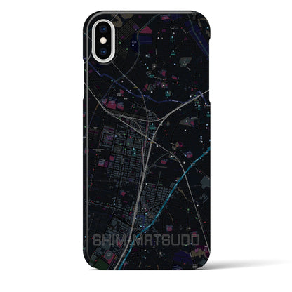 【新松戸（千葉県）】地図柄iPhoneケース（バックカバータイプ）