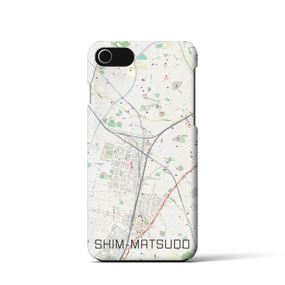 【新松戸（千葉県）】地図柄iPhoneケース（バックカバータイプ）