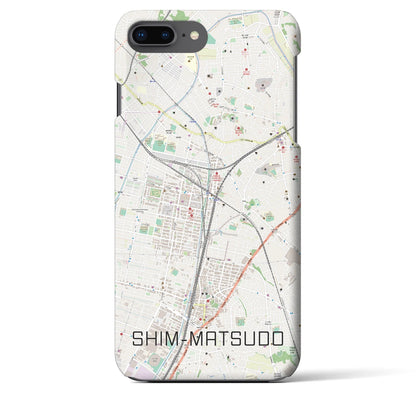 【新松戸（千葉県）】地図柄iPhoneケース（バックカバータイプ）