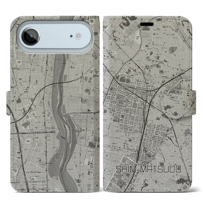 【新松戸（千葉県）】地図柄iPhoneケース（手帳タイプ）