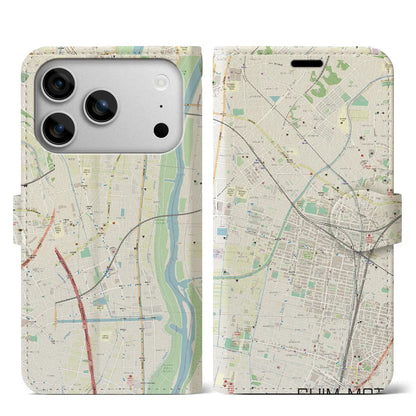 【新松戸（千葉県）】地図柄iPhoneケース（手帳タイプ）