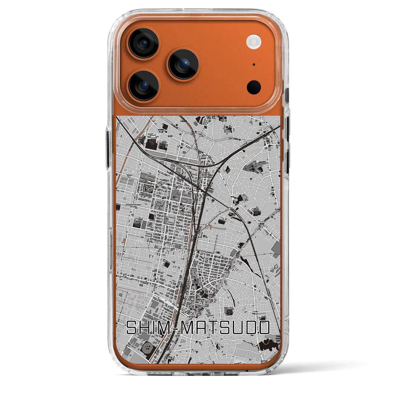 【新松戸（千葉県）】地図柄iPhoneケース（MagSafeタイプ）