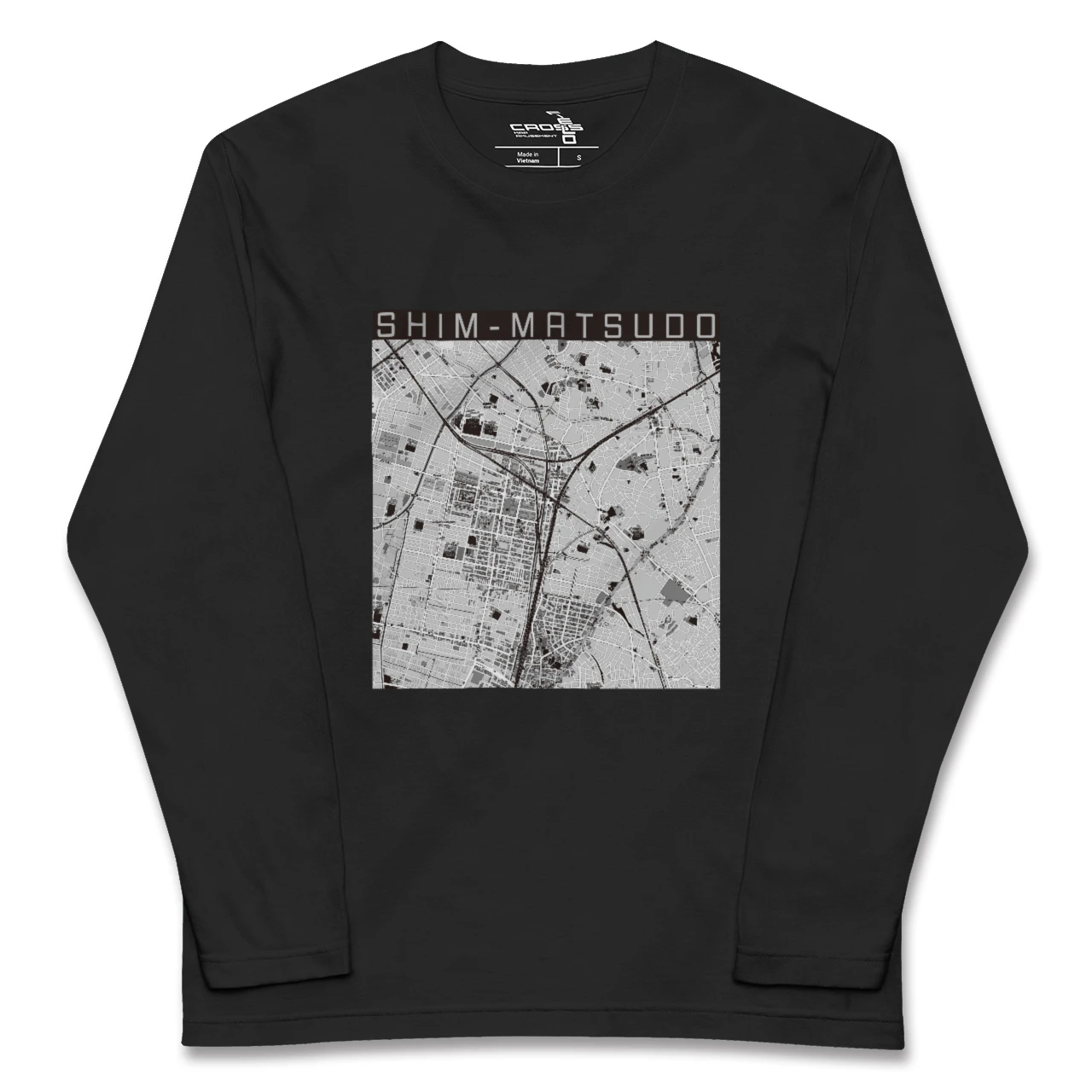【新松戸（千葉県）】地図柄ロングスリーブTシャツ