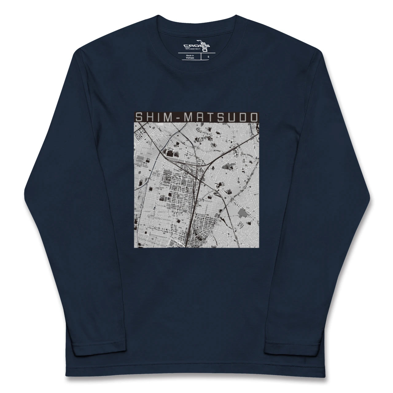 【新松戸（千葉県）】地図柄ロングスリーブTシャツ
