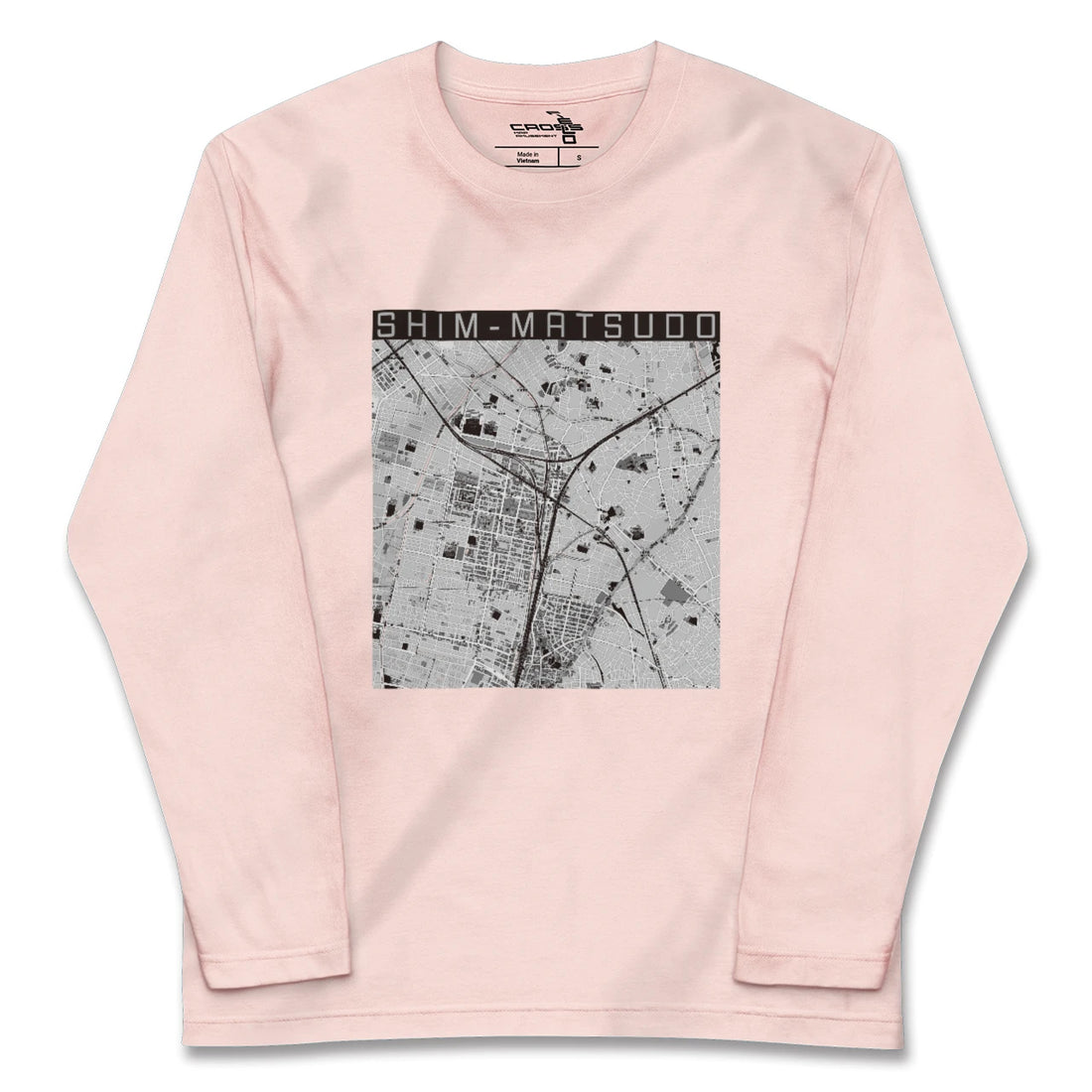 【新松戸（千葉県）】地図柄ロングスリーブTシャツ