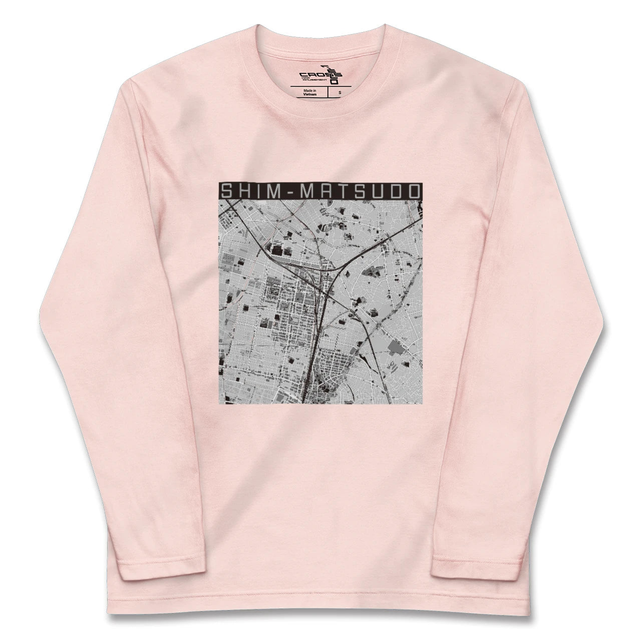 【新松戸（千葉県）】地図柄ロングスリーブTシャツ