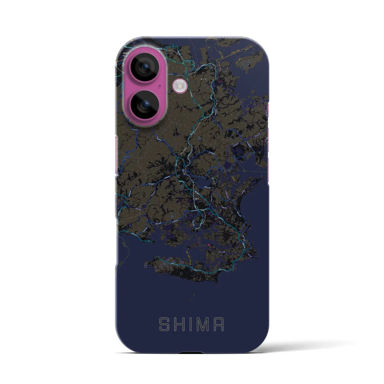 【志摩（三重県）】地図柄iPhoneケース（バックカバータイプ）