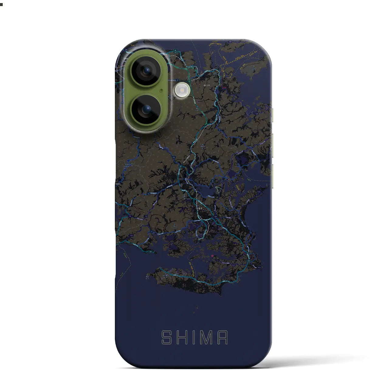 【志摩（三重県）】地図柄iPhoneケース（バックカバータイプ）