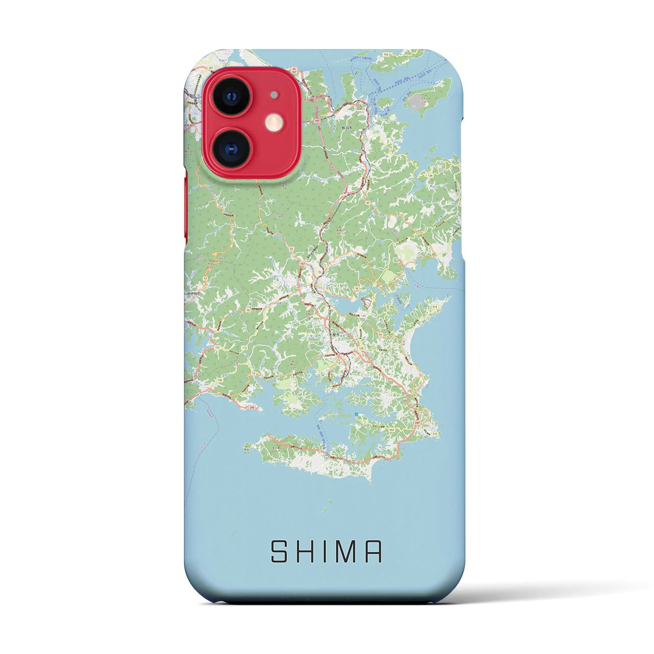 【志摩（三重県）】地図柄iPhoneケース（バックカバータイプ）