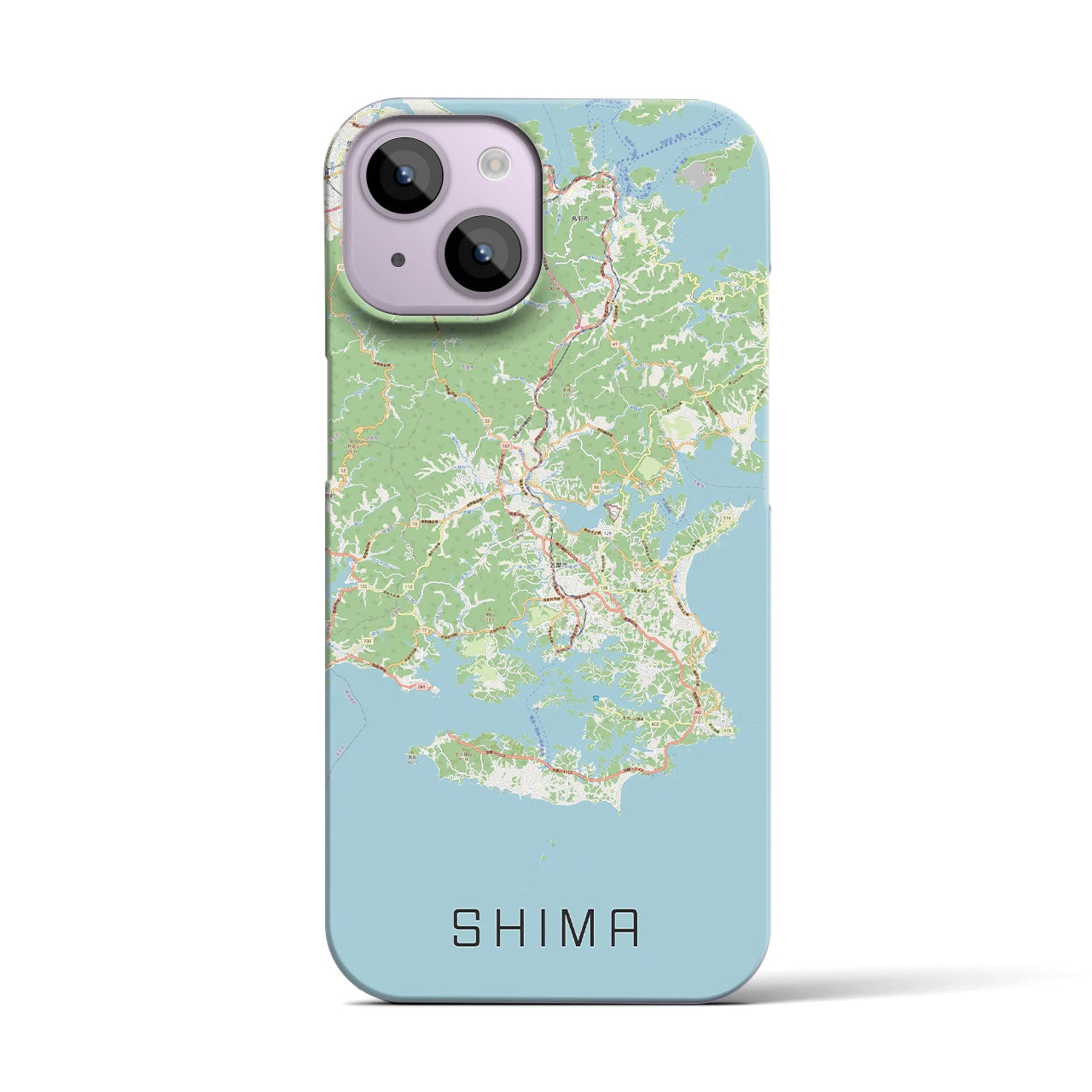 【志摩（三重県）】地図柄iPhoneケース（バックカバータイプ）