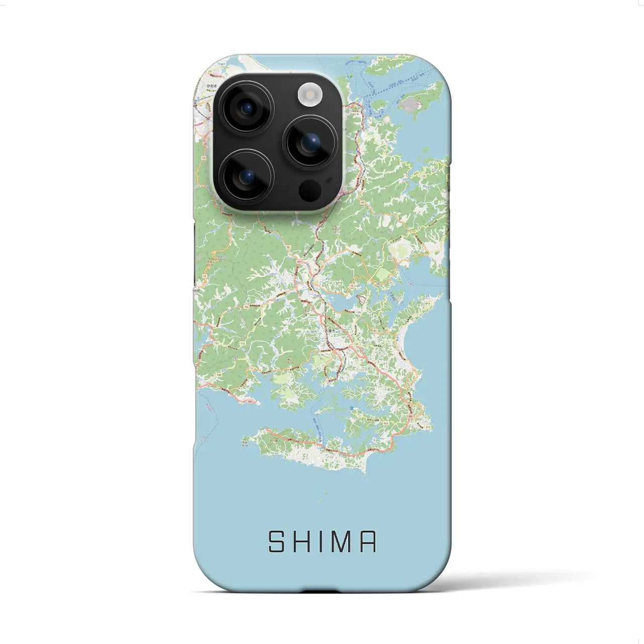 【志摩（三重県）】地図柄iPhoneケース（バックカバータイプ）