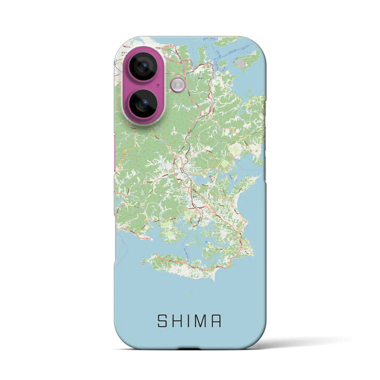 【志摩（三重県）】地図柄iPhoneケース（バックカバータイプ）