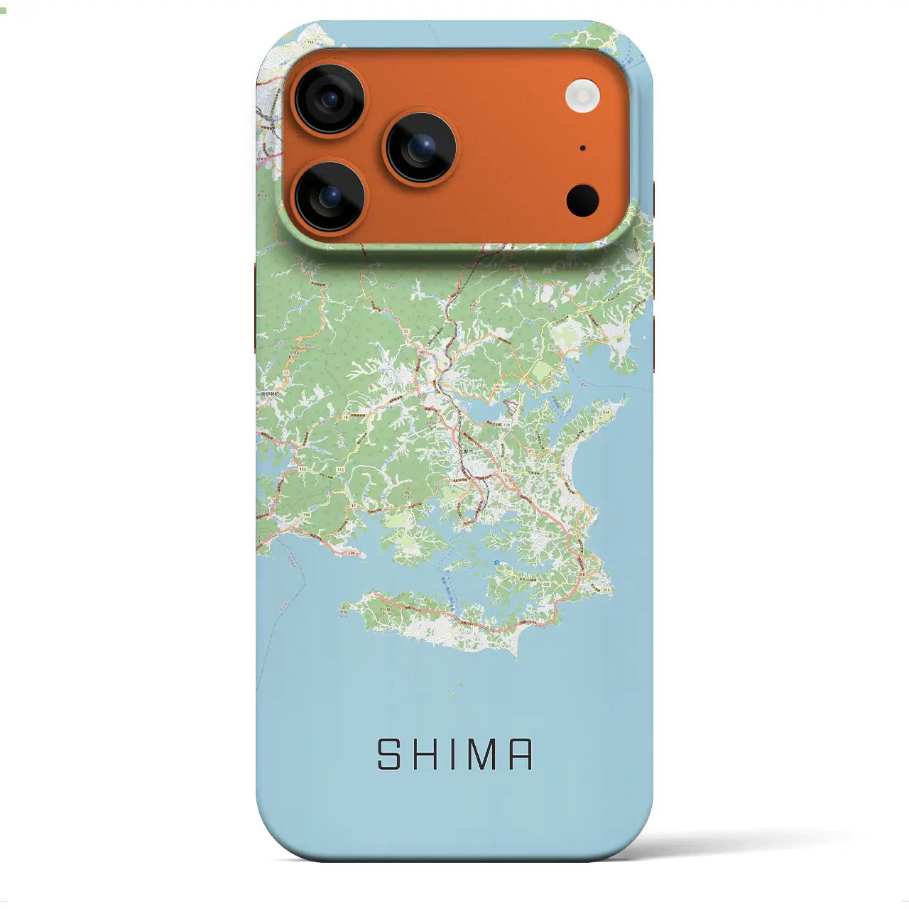 【志摩（三重県）】地図柄iPhoneケース（バックカバータイプ）