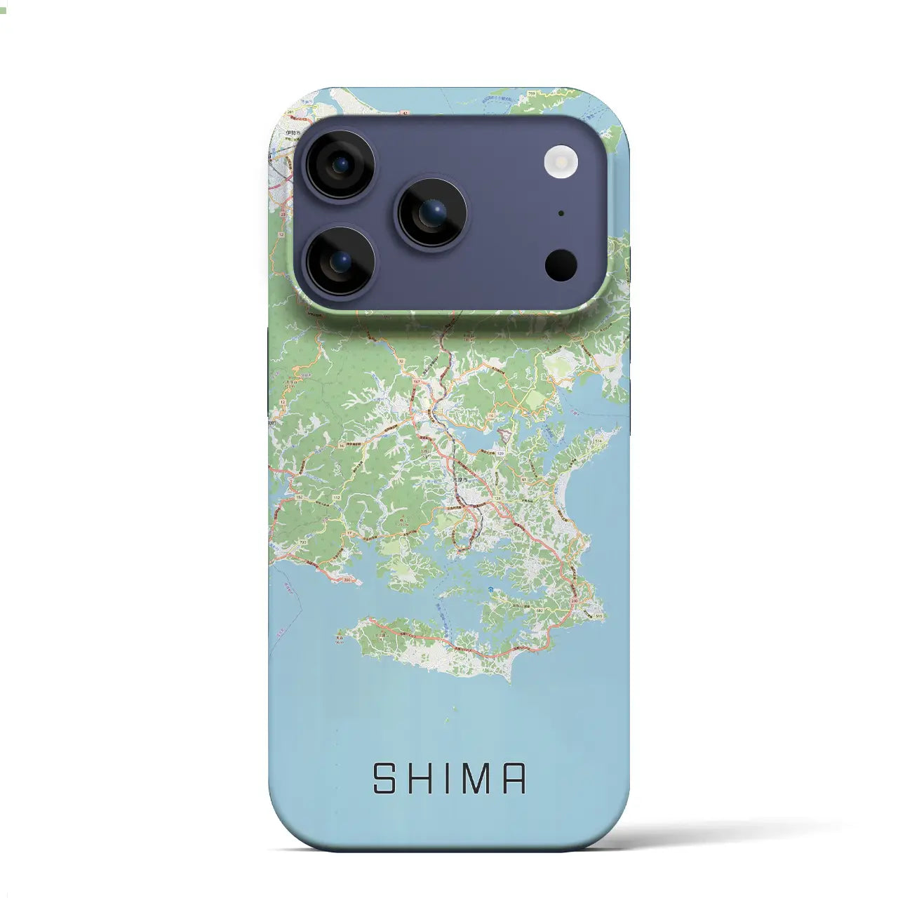 【志摩（三重県）】地図柄iPhoneケース（バックカバータイプ）ナチュラル・iPhone 17 Pro Max 用