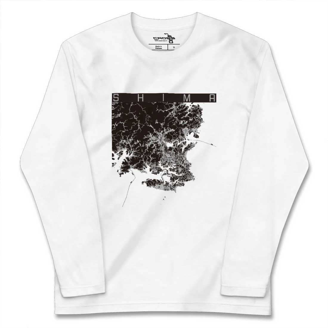 【志摩（三重県）】地図柄ロングスリーブTシャツ