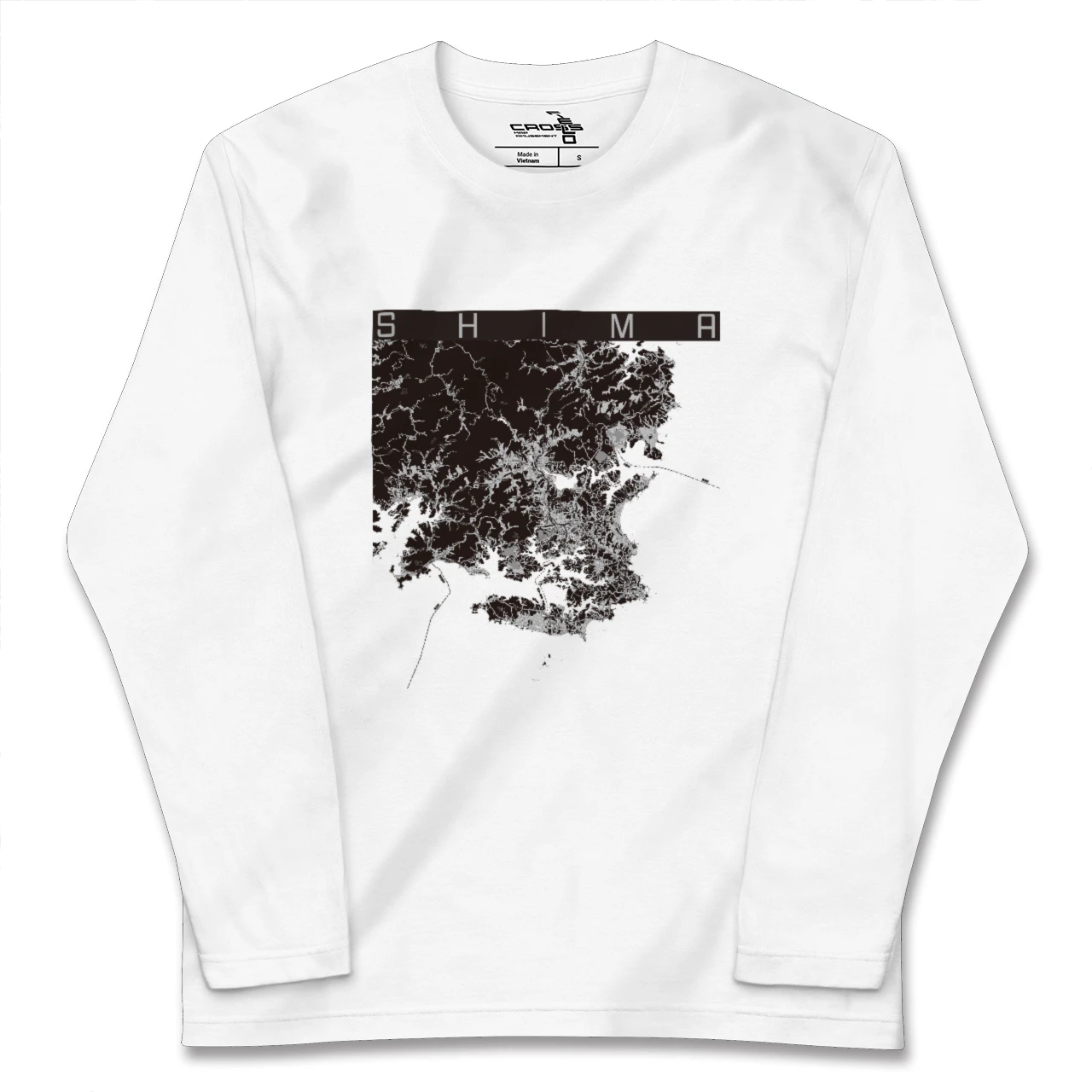 【志摩（三重県）】地図柄ロングスリーブTシャツ