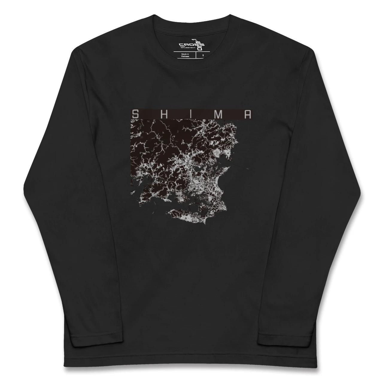 【志摩（三重県）】地図柄ロングスリーブTシャツ