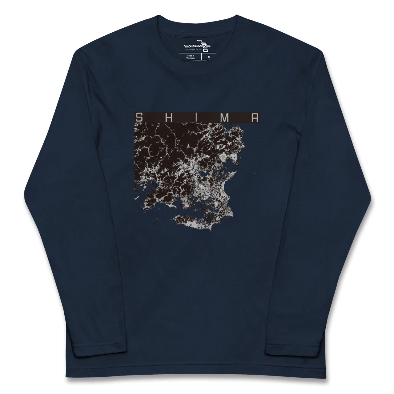 【志摩（三重県）】地図柄ロングスリーブTシャツ