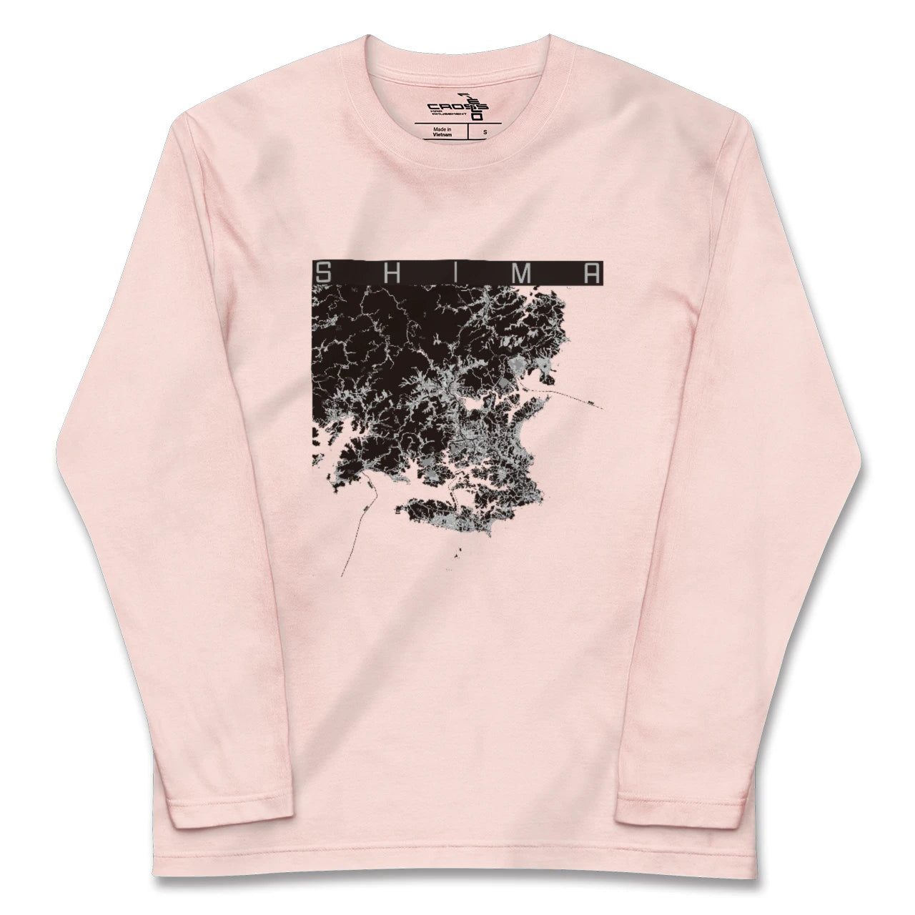 【志摩（三重県）】地図柄ロングスリーブTシャツ