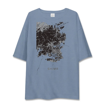 【志摩（三重県）】地図柄ビッグシルエットTシャツ