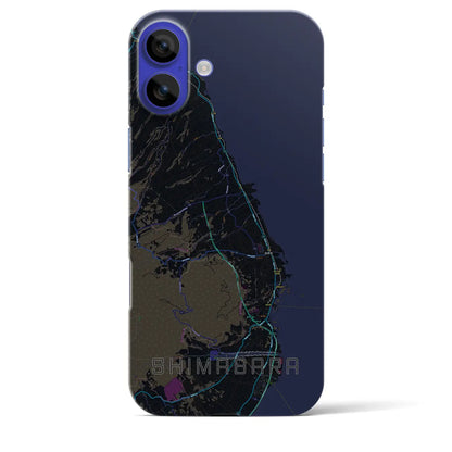 【島原（長崎県）】地図柄iPhoneケース（バックカバータイプ）