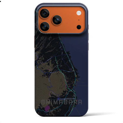 【島原（長崎県）】地図柄iPhoneケース（バックカバータイプ）