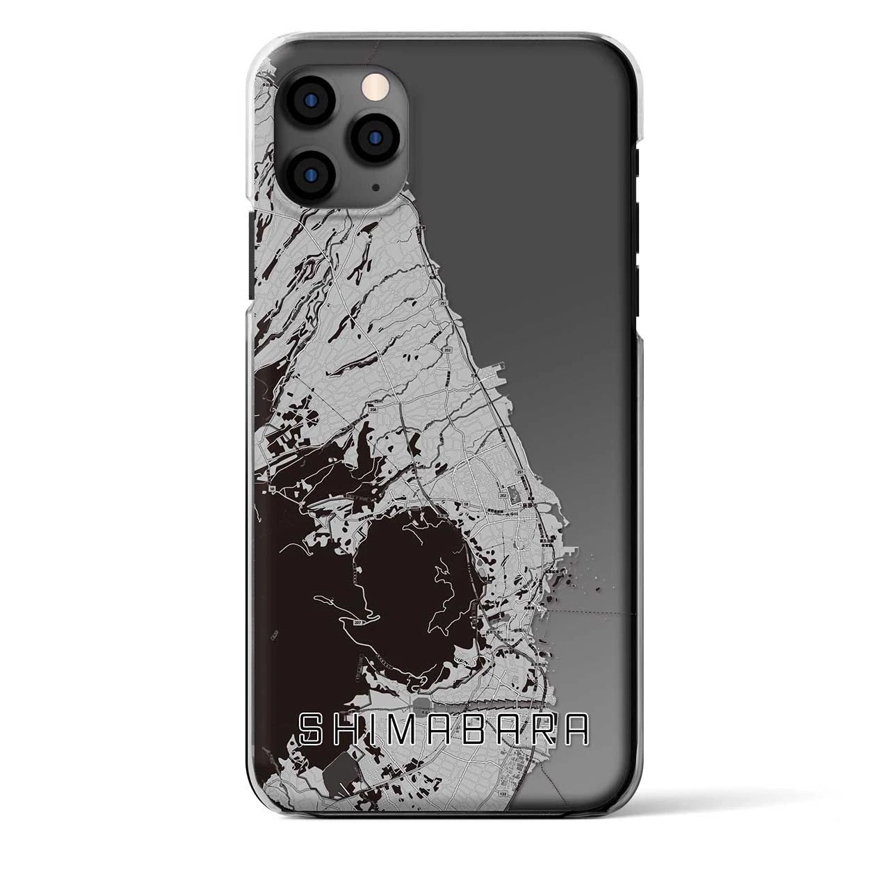【島原（長崎県）】地図柄iPhoneケース（クリアタイプ）