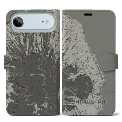 【島原（長崎県）】地図柄iPhoneケース（手帳タイプ）