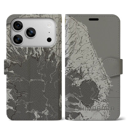 【島原（長崎県）】地図柄iPhoneケース（手帳タイプ）