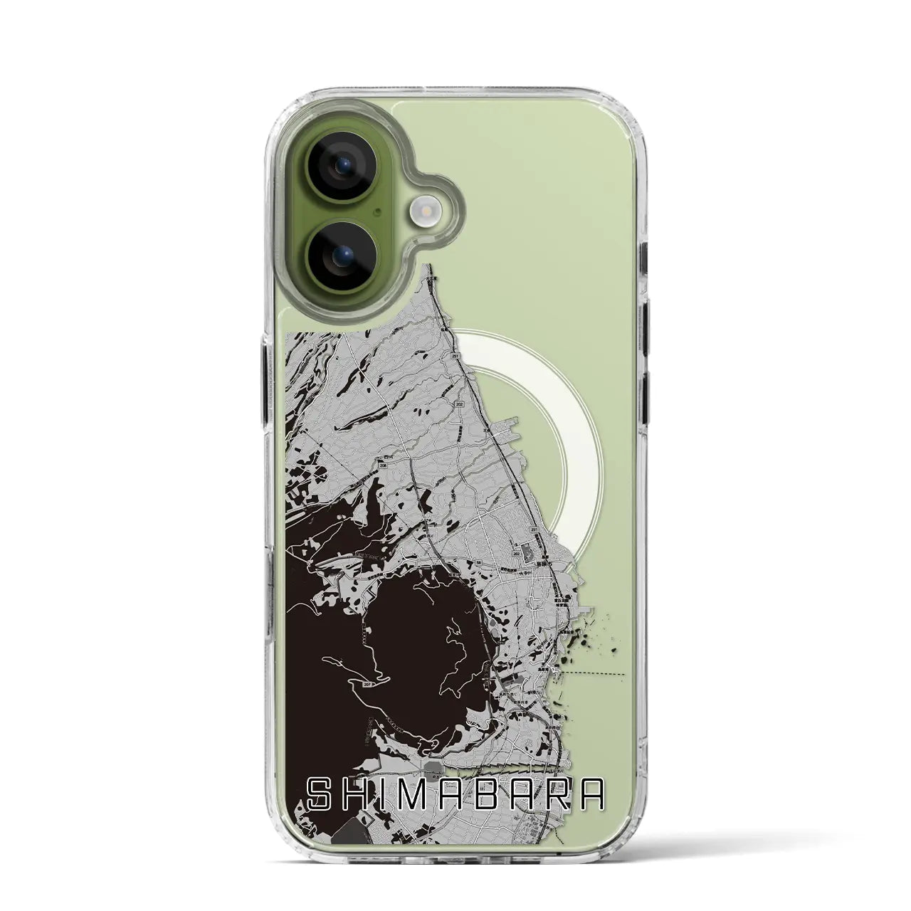 【島原（長崎県）】地図柄iPhoneケース（MagSafeタイプ）