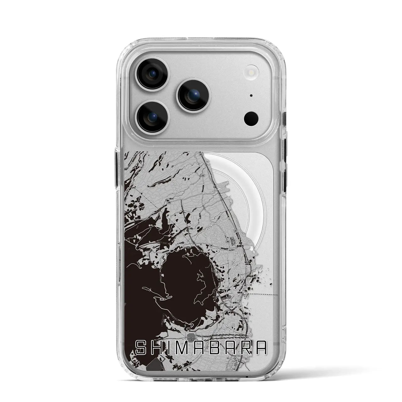 【島原（長崎県）】地図柄iPhoneケース（MagSafeタイプ）