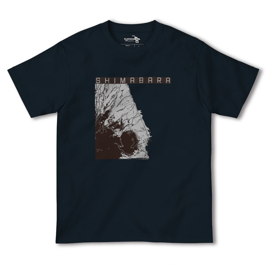 【島原(長崎県)】地図柄ヘビーウェイトTシャツ