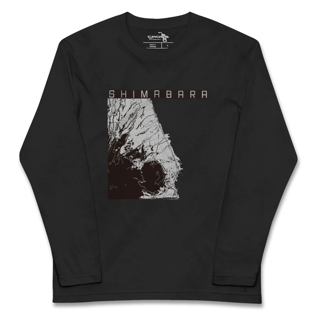 【島原(長崎県)】地図柄ロングスリーブTシャツ