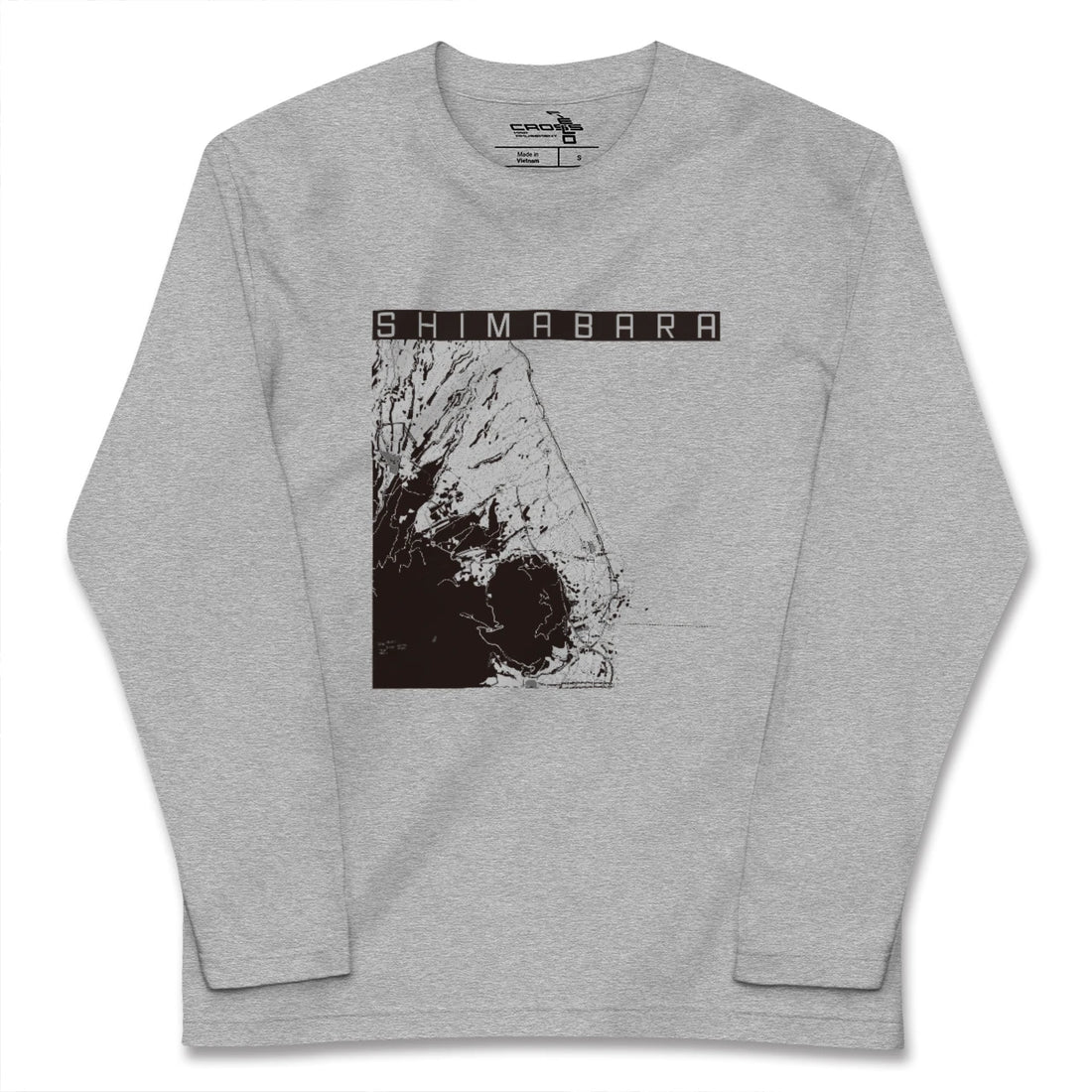 【島原（長崎県）】地図柄ロングスリーブTシャツ