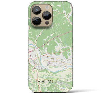 【島田（静岡県）】地図柄iPhoneケース（バックカバータイプ）