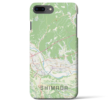 【島田（静岡県）】地図柄iPhoneケース（バックカバータイプ）