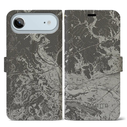 【島田（静岡県）】地図柄iPhoneケース（手帳タイプ）