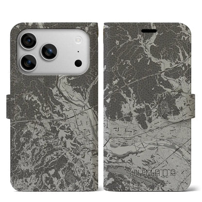 【島田（静岡県）】地図柄iPhoneケース（手帳タイプ）