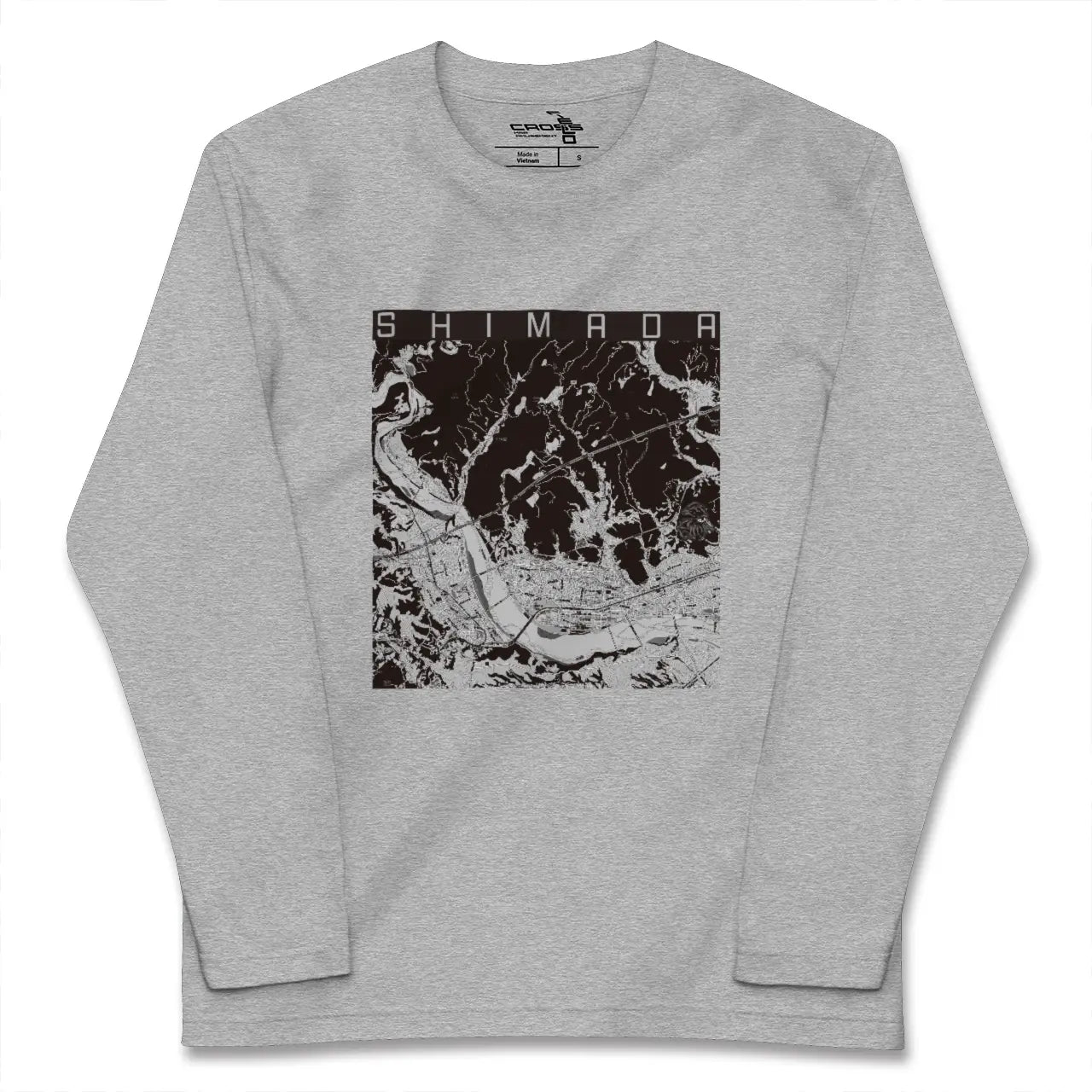 【島田（静岡県）】地図柄ロングスリーブTシャツ