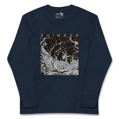 【島田（静岡県）】地図柄ロングスリーブTシャツ
