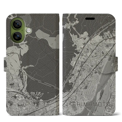 【島本（大阪府）】地図柄iPhoneケース（手帳タイプ）