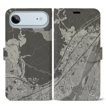 【島本（大阪府）】地図柄iPhoneケース（手帳タイプ）