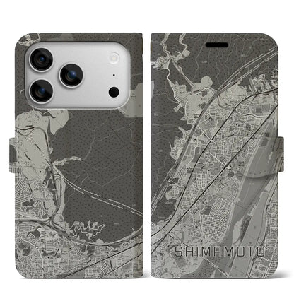 【島本（大阪府）】地図柄iPhoneケース（手帳タイプ）