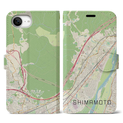 【島本（大阪府）】地図柄iPhoneケース（手帳タイプ）