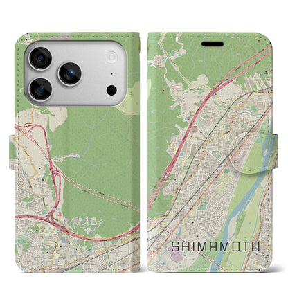 【島本（大阪府）】地図柄iPhoneケース（手帳タイプ）