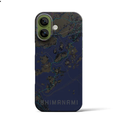 【しまなみ2（広島県）】地図柄iPhoneケース（バックカバータイプ）