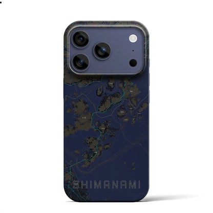 【しまなみ2（広島県）】地図柄iPhoneケース（バックカバータイプ）