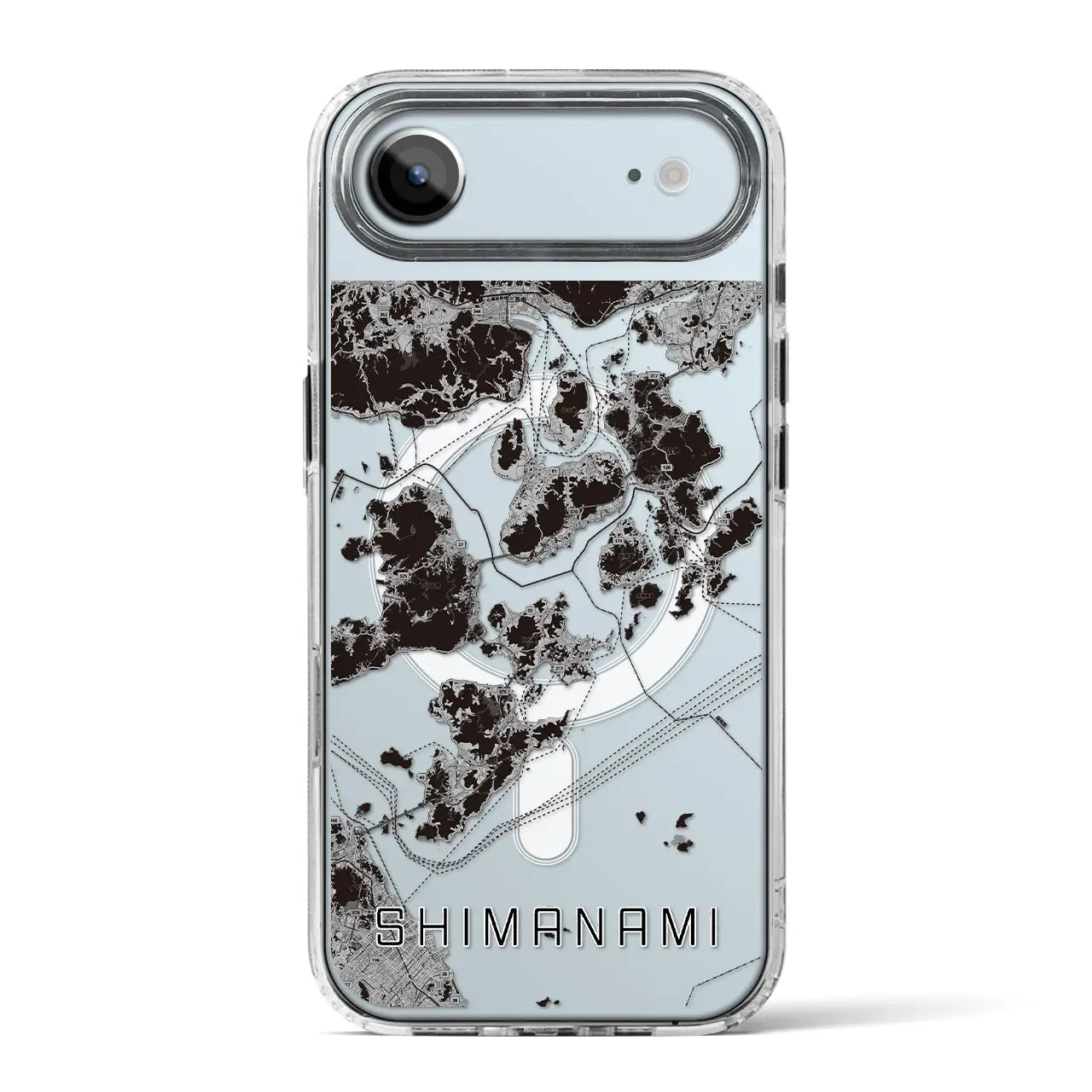 【しまなみ2（広島県）】地図柄iPhoneケース（MagSafeタイプ）