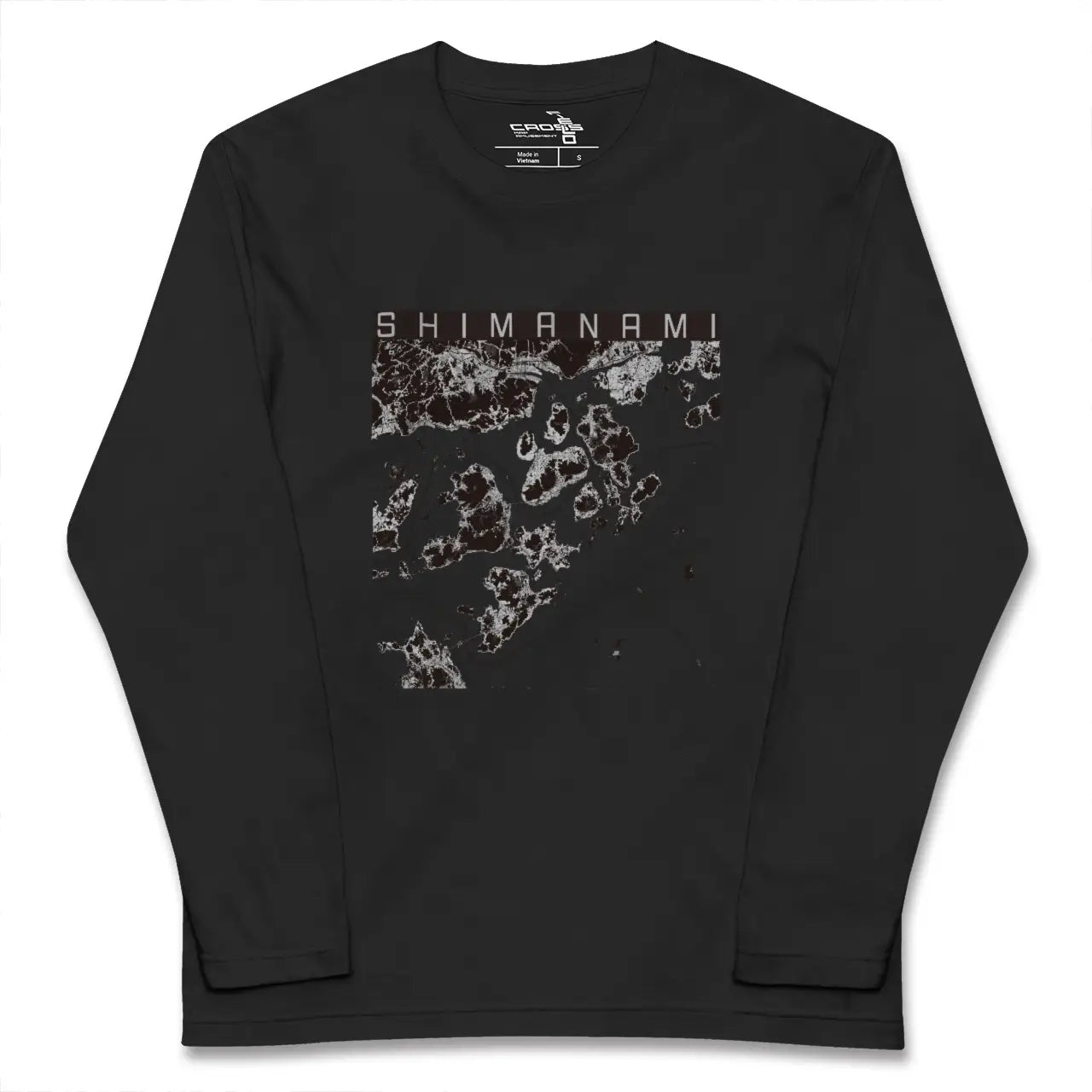 【しまなみ2（広島県）】地図柄ロングスリーブTシャツ