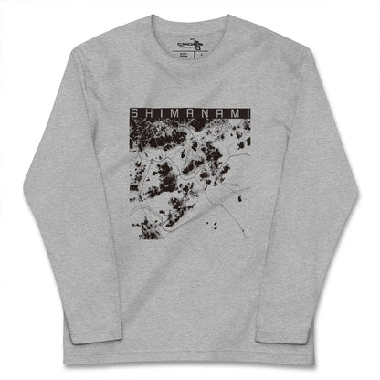 【しまなみ2（広島県）】地図柄ロングスリーブTシャツ